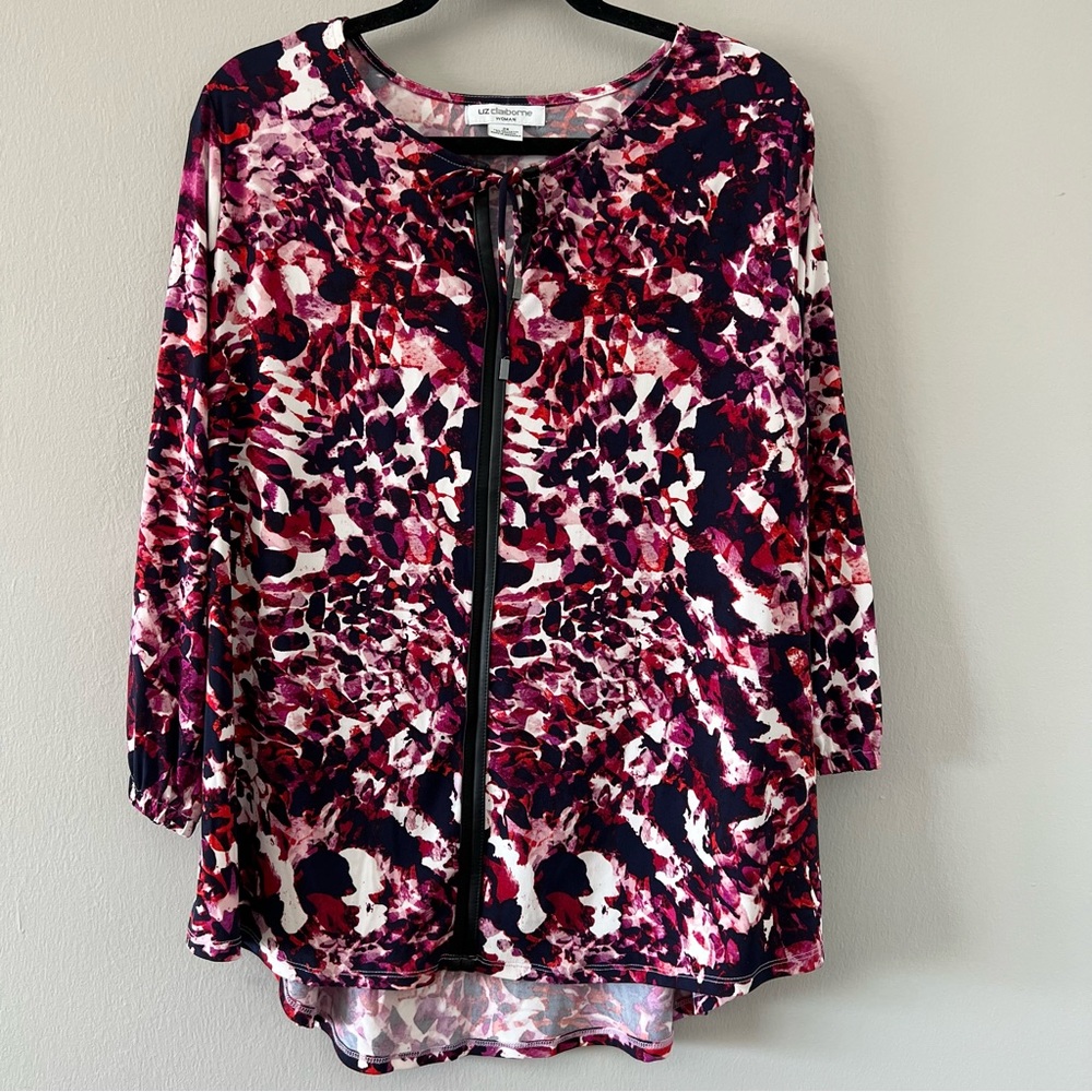 Liz Claiborne 2x Impressionist Dream Blouse